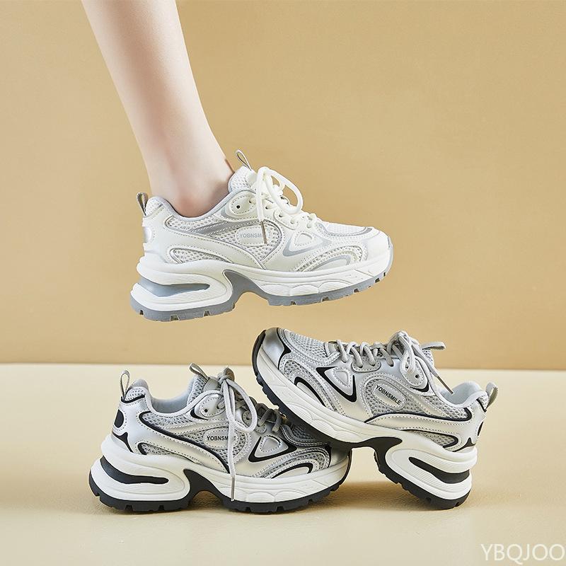 New Fashionable Versatile Women's Spring Running Casual Comfortable Sneakers Thick Soles Height Increasing Women's Sports Shoes