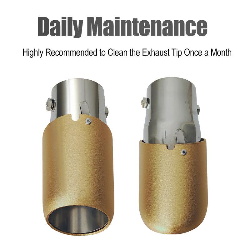 Decorative Exhaust Tip for 6.0-6.5cm Tailpipes, Compatible with BZ1.5 and Buick GL8