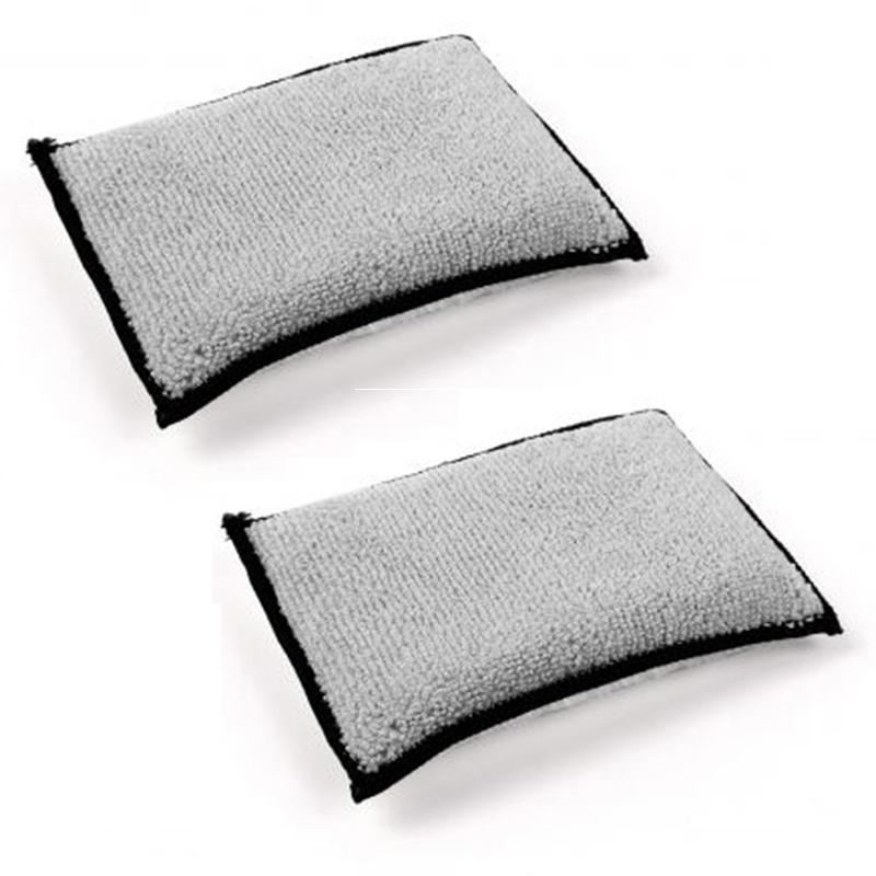 Car Microfiber Interior Scrubbing Sponge Car Wool Cashmere Cleaning Pad Tool Washing Towel Microfiber Interior Wash Pad Cloth