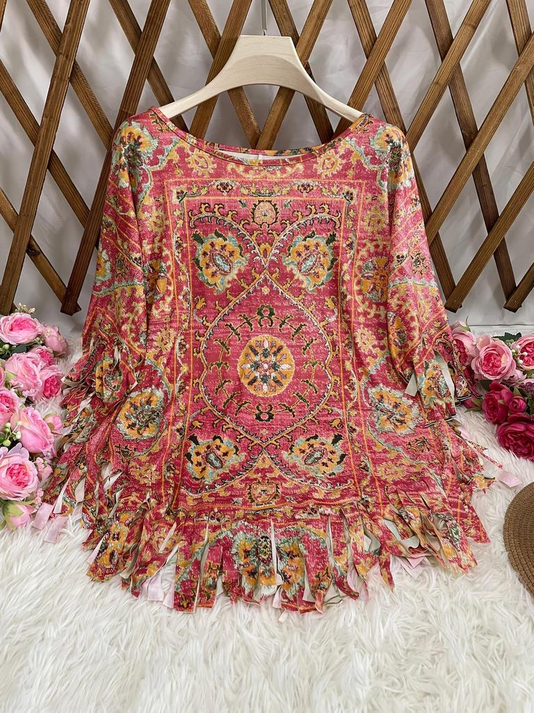 2025 Women's Tie-dye Ethnic Style Casual Top
