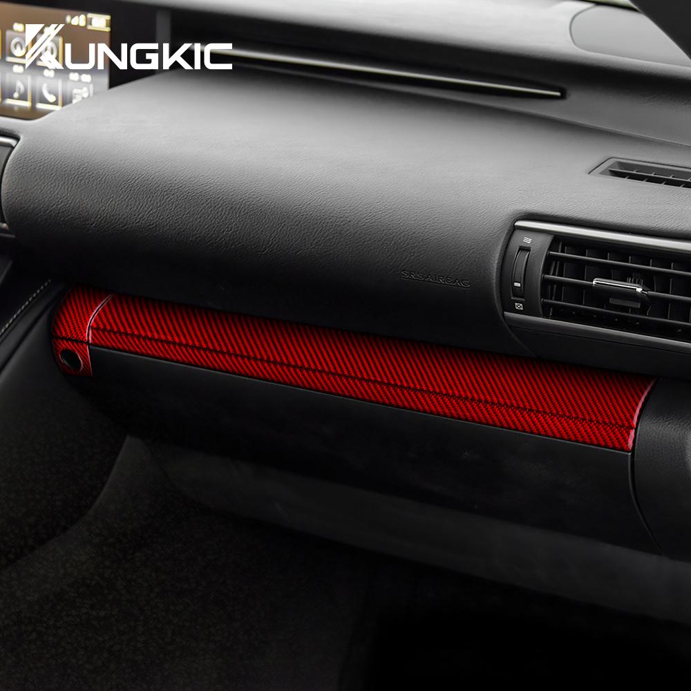 Real Carbon Fiber Interior Trim For Lexus RC300 RC350 RC200T 2015-2022 Sticker Navigation Button Cover Accessories Decor