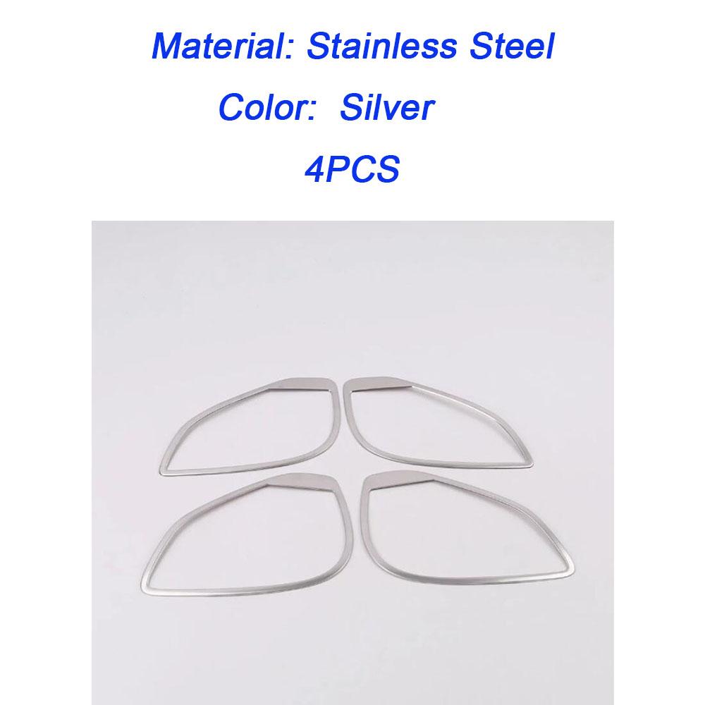 Car Door Ide Audio Speak Sound Cover For Mitsubishi Eclipse Cross 2017 2018    Ring Circle Lamp Trim 4pcs
