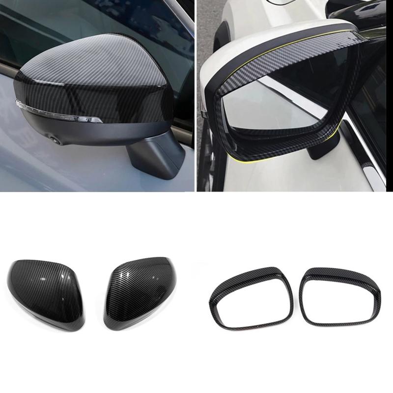 For Mitsubishi Xforce Outlander Sport 2025 ABS Car Rearview Door Side Mirror Trim Rearview Mirror Rain Shield Cover Accessories