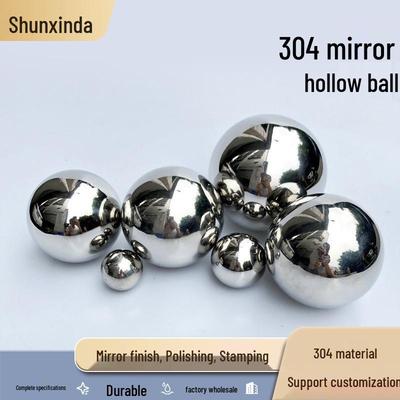 Balle creuse finition miroir en acier inoxydable 304 pour la décoration de meubles et les présentoirs de centres commerciaux