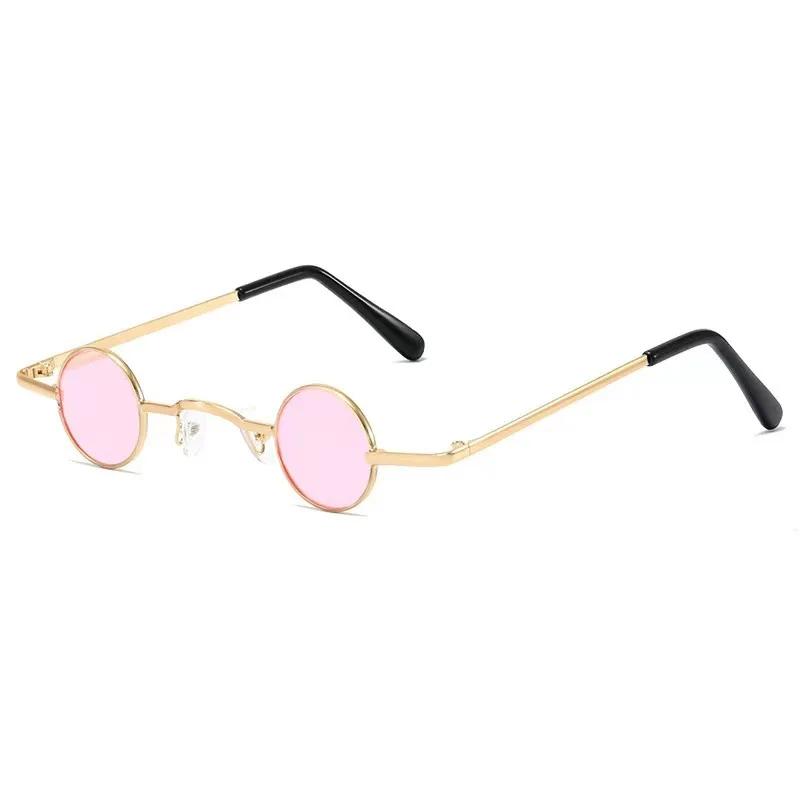 Latest Party Colorful Super Small Spectacle Frame Frame Circular Vintage Sun Glasses Glasses for Men and Ladies Mini Round Frame Eyeglasses Hip Hop
