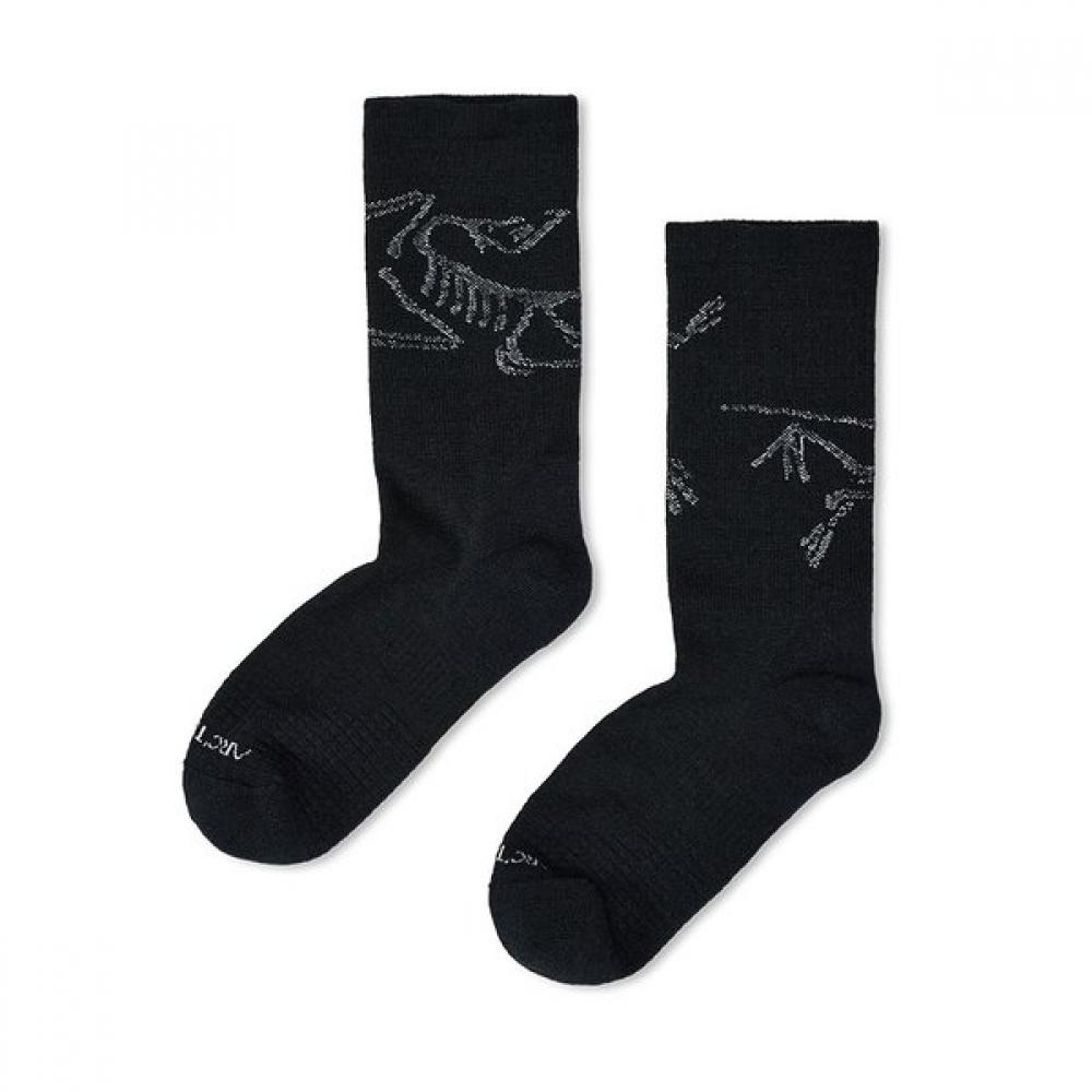 Arcteryx Merino Wool Mid Bird Socks Aeqsu10463 GLACIAL / WHITE/LG