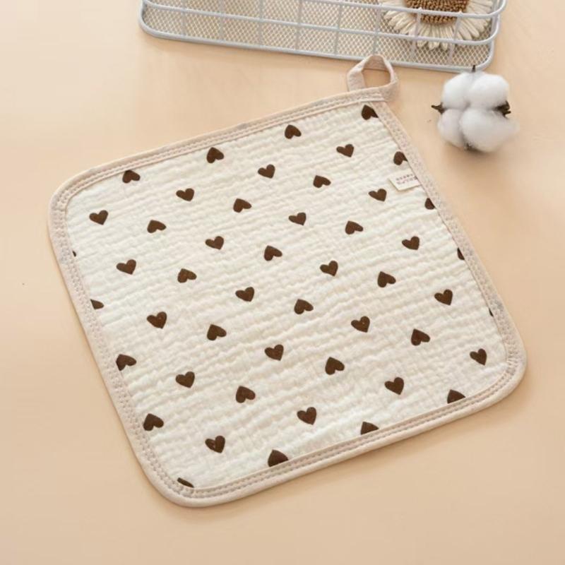 Cotton Drooling Bib Mouth Cloth For Baby Gentle On Skin Machine Washable Saliva Towel Newborns Feeding Accessories