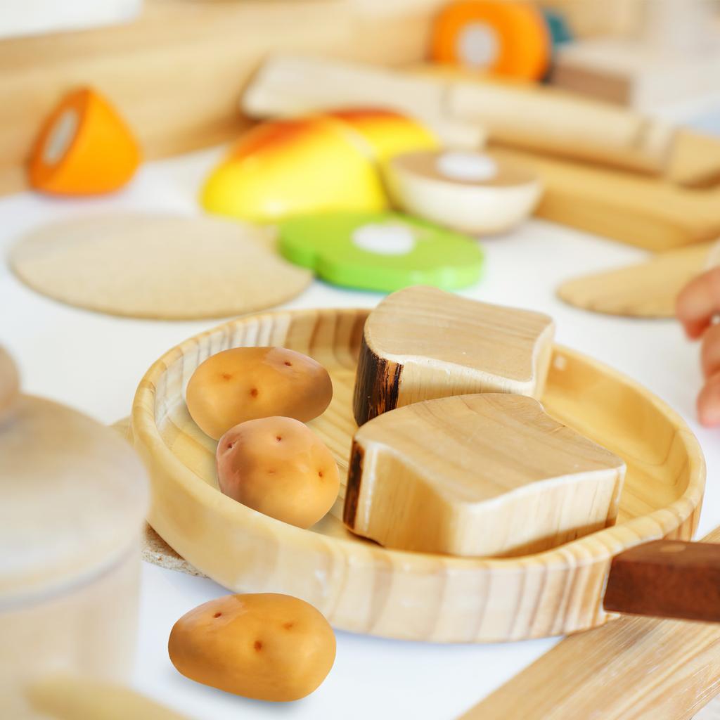 20pcs Artificial Potatoes Simulation Vegetables - Realistic Fake Potato Food Toy, Home Kitchen Decoration & Photography Prop