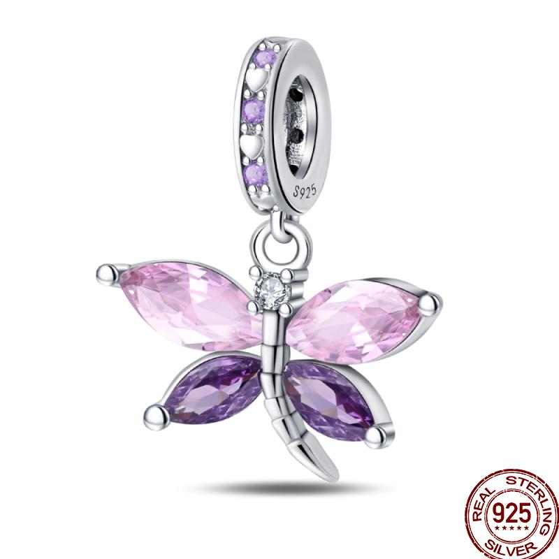 Copper Spring Insect Butterfly Series Gift Beads Suitable For 3Mm Original Bracelet Diy Birthday