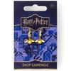 Harry Potter Golden Snitch Gold Tone Huggy Earrings