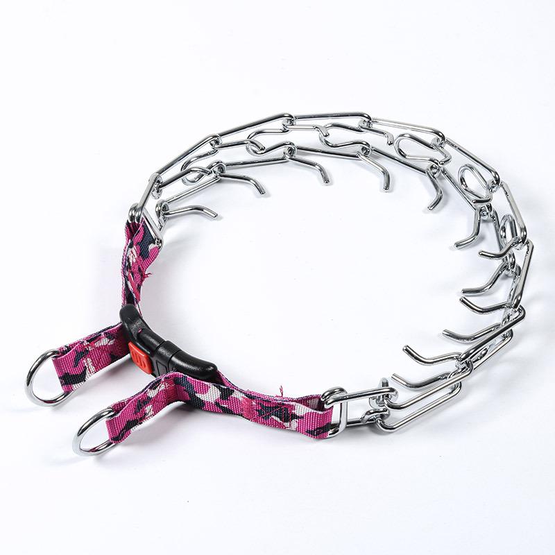 Avtagbar Metallhundträningshalsband med Järnspänne