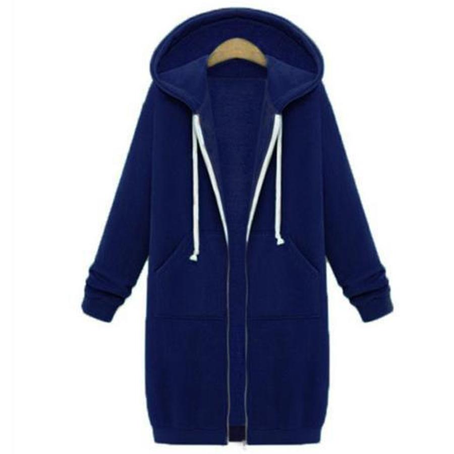 Fall Winter Women's Sweatshirt Long Sleeve Hoodie Coat