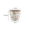 Retro Blue & White Distressed Ceramic Succulent Pot – Simple Decorative Vase for Green Plants & Flowers