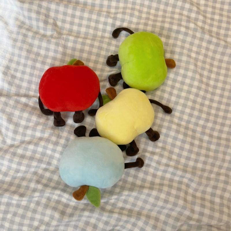 Squishy Pluszowa Poduszka Zabawka Czerwone lub Zielone Jabłko Wypchana Miękka Owocowa Lalka Jabłko Śliczna Przytulanka Poduszka Dzieci Boże Narodzenie Prezent Urodzinowy