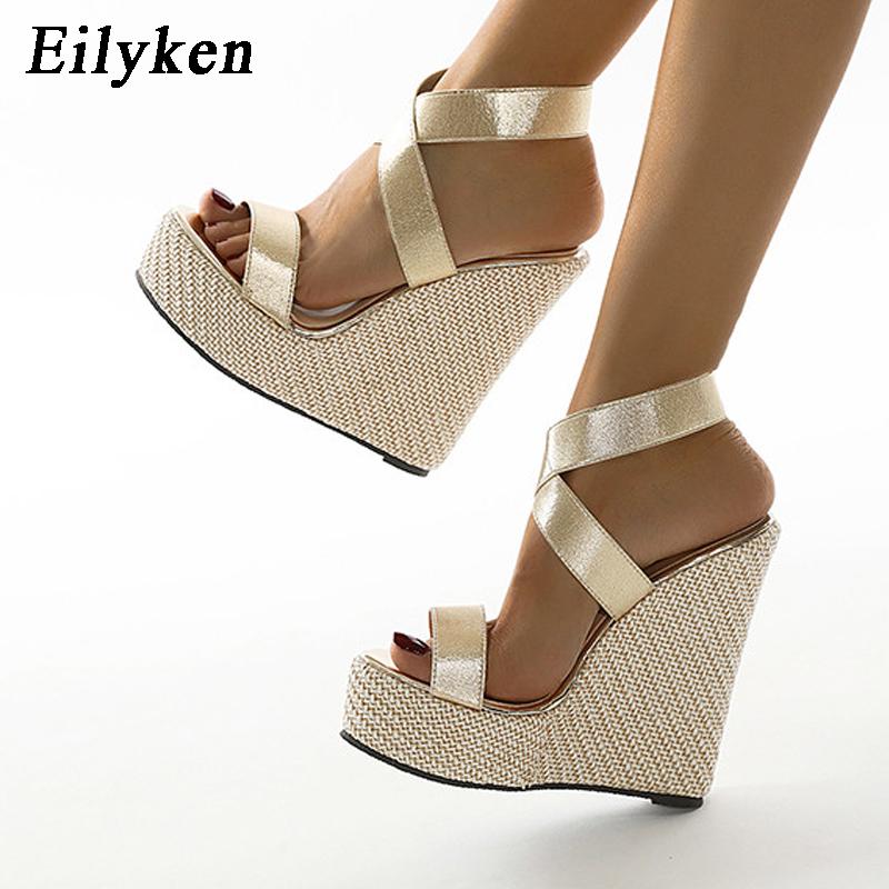 Fashion Eilyken 2025 New Trends Platform Wedges Sandals For Women Summer Street Style High Heels Casual Party Dress Female Shoes