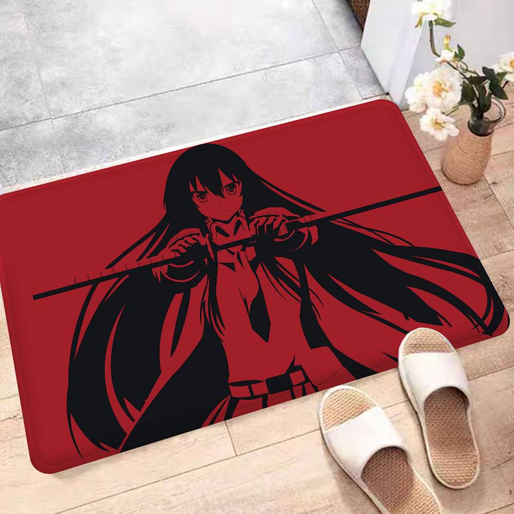 

Anime Akame Ga K-kill Bathroom Mat Anti-slip Absorb Water Long Strip Cushion Bedroon Mat Welcome Doormat 40x60 cm