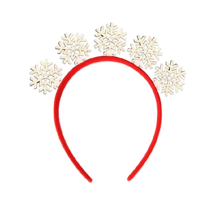 Glittering Powder Christmas Headband Festival Props Hairhoop for Family Gathering Holiday Celebration Props Headpiece