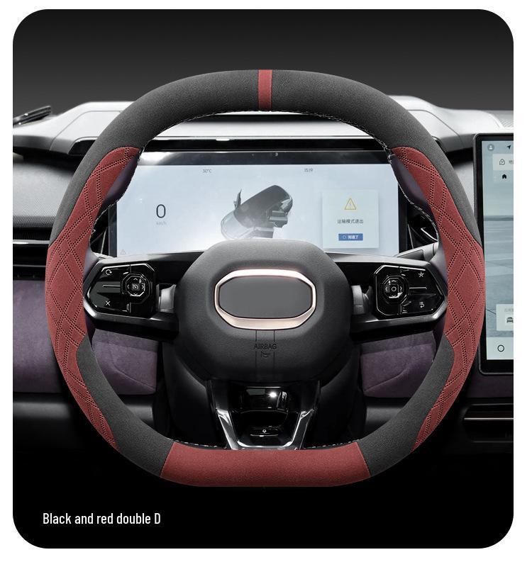 Nio 2024 LeDao L60 Winter Steering Wheel Cover - Ultra-thin, Non-slip, Sweat-absorbing Flocking Protection