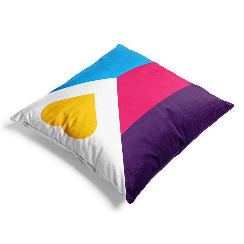Aertemisi 18'' X 18'' Tricolor Polyamory Pride Flag Square Throw Pillow Cushion Covers Cases Pillowcases 45Cm X 45Cm