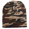 LEX STANDARD Camouflage Knit Cap with Fleece Lining for Warmth Men's Fall/Winter (CH027, Gray)