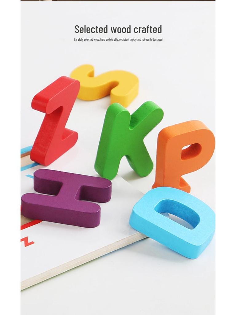 Multifunktionale Buchstaben-Zuordnungs-Puzzleblöcke für die Früherziehung