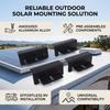Solar Panel Mounting Z Bracket Kit Anodized Finish Aluminium Alloy Solar Panel Z Bracket Mount Kit for RV Trailer Boat