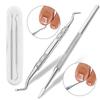2Pcs/set Ingrown Toe Nail Lifter Nail File Single End Foot Pedicure Tools