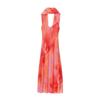 Kaslead New Women clothes Western Style Fashion Print Long Scarf Dress 8031364