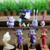 9 DB-os Szett Vampirina Lány Akciófigura Gyűjthető Játék 7cm Vampirina Kellékek Gyerekeknek Ajándékok Torta Figura Dekorációk