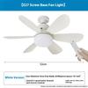 40W New Grained Ceiling Fan Light 20.5 Inches With Remote Control For Timed Ventilation And Heat Dissipation In Rooms
