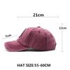 Summer Washed Pentagram Baseball Cap Retro Denim Ripped Cap Outdoor Casual Sunscreen Visor