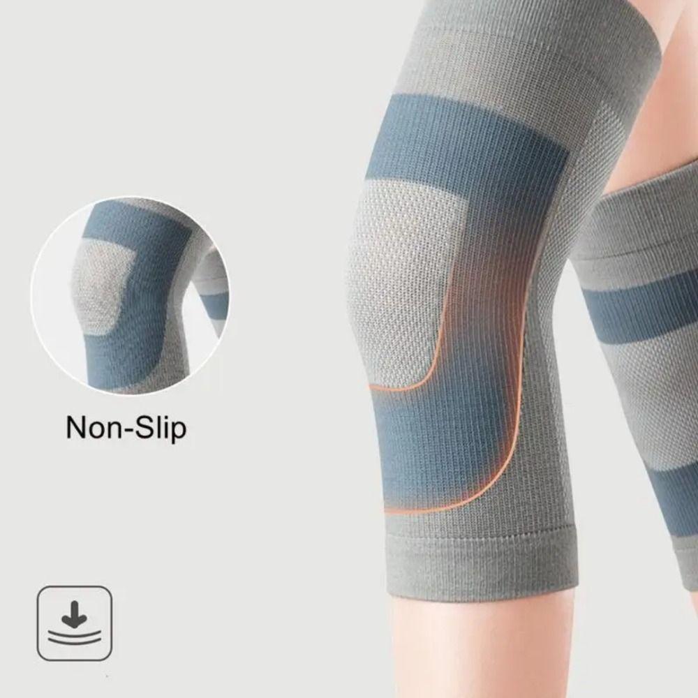 1 Pair Nylon Elastic Knee Braces High Elastic Fitness Kneepad Compression Knee Pad Fitness Gear