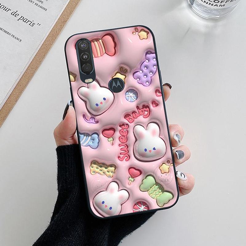 

Для Motorola Moto One Action One Hyper Чохол Милий Мультяшний Квітковий Тонкий М який Силіконовий Чохол для Телефона Для Moto One Vision Funda Coque For Moto One Hyper
