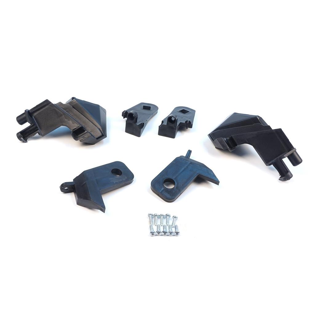 EHL500+EHL501 Headlight Holder Mount Repair Bracket Tab Set Left Right Side for Fiat Doblo MK2 263 2010-2014 Pre-Facelift 51810671 51810672