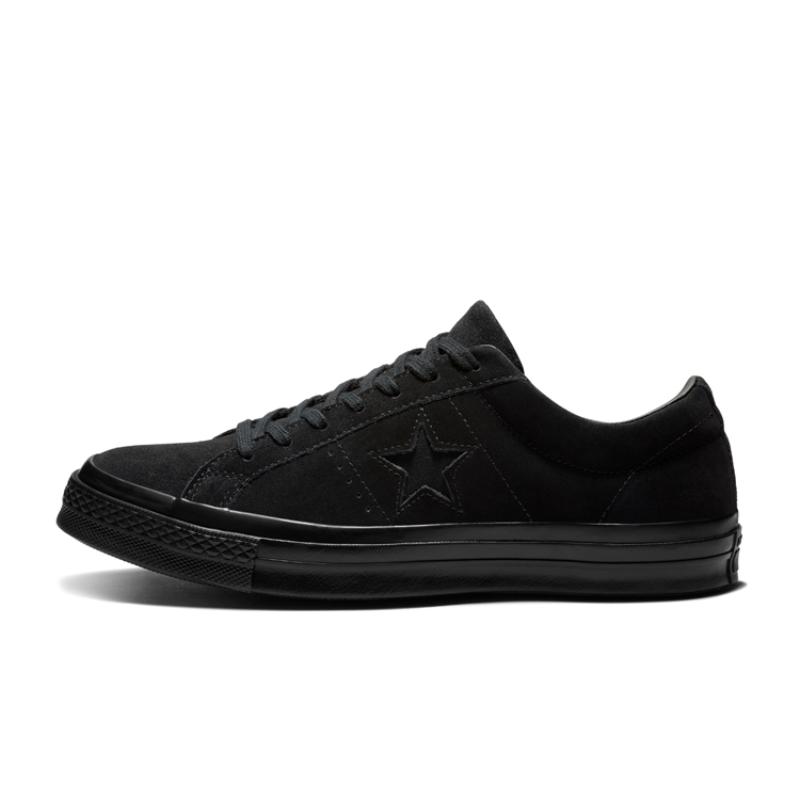 

Converse One Star Low Triple Black Low Top Black Samurai Vintage Casual Non-Slip Lightweight Low-Top Board Shoes Unisex Black 35