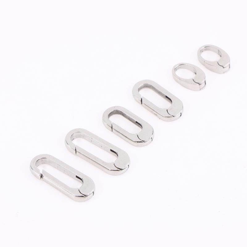 1/2 Peças Conectores de Pulseira de Aço Inoxidável Fivela Fechos Lagosta Gancho de Mola Acessórios Para Fazer Joias Diy
