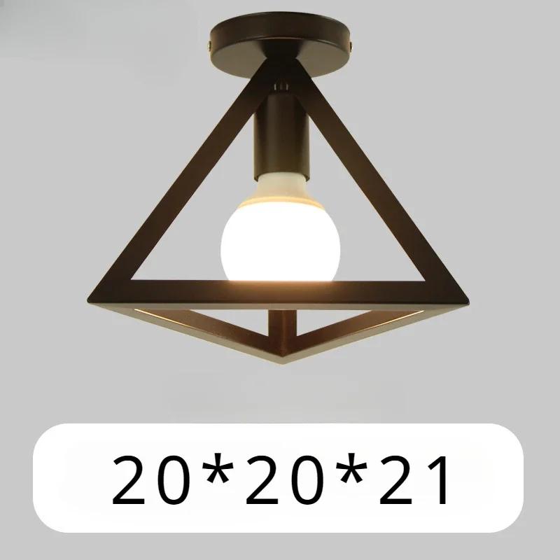 Nordic Light Luxury Minimalist  Corridor Industrial Style Hall Bedroom Creative Iron Style Corridor Retro Study Ceiling Lamp