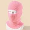 Scarf Ear Protection 1-Hole Skullies Knitted Hats Women Winter Cap Full Face Cover Men Beanies Hat