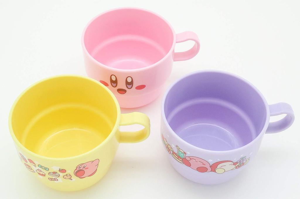 OSK Kirby Plastic Made in Dishwasher and Microwave with Stylish and Suitable for and Students Cup, 230ml, Japan, Safe, Handle, Cute, Antibacterial,