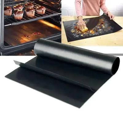 1PC 33x40cm Reusable Non-stick BBQ Grill Mat 0.08mm Thick PTFE Barbecue Baking Liners Cook Pad Microwave Oven Tool DropShip