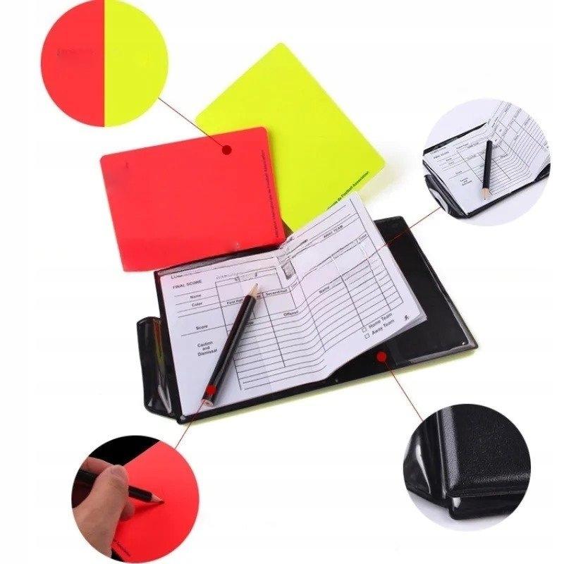 Referee Set Football Referee Cards Notebook Football Pencil