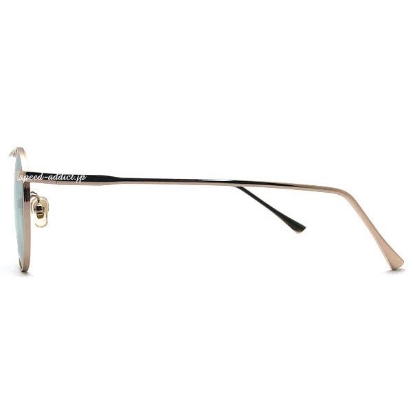 Used W BRIDGE BOSLLINGTON SUNGLASS GOLD LIGHT GREEN/Double Bridge Bosslington Wellington Boston Eyewear Unique Casual Small