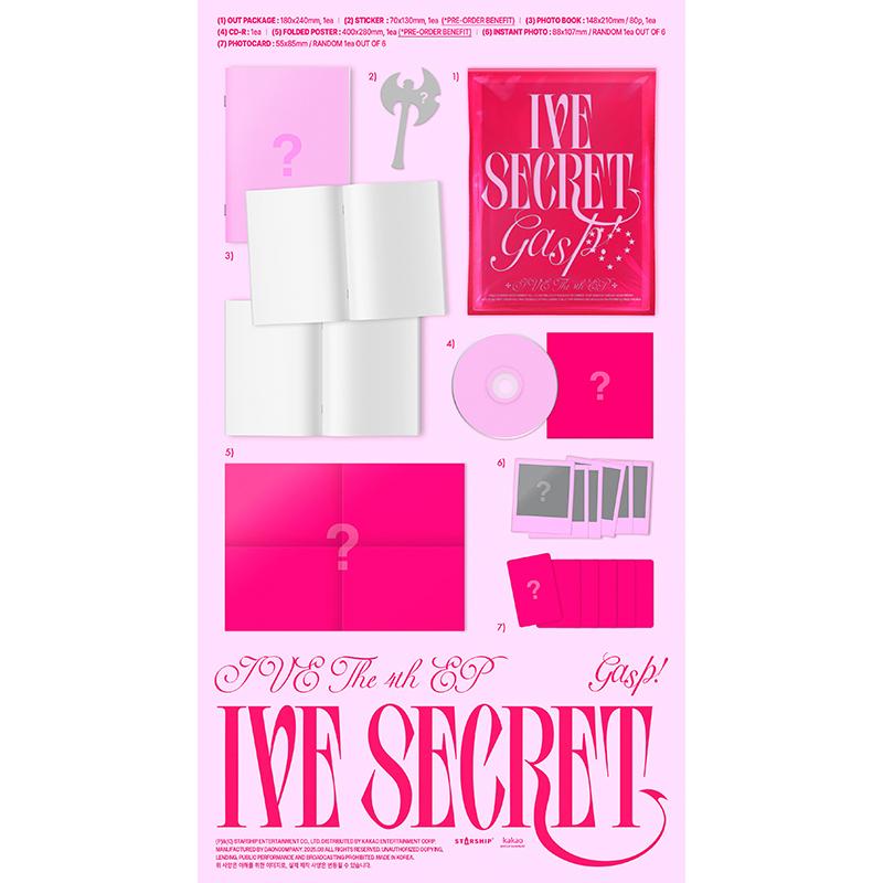 [Pre-order] IVE - 4th Mini Album [IVE SECRET] (+Online Benefit)