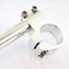 Universal 37mm Diameter Aluminum Machined Separate Handlebar Silver Handlebars/separate Kit,