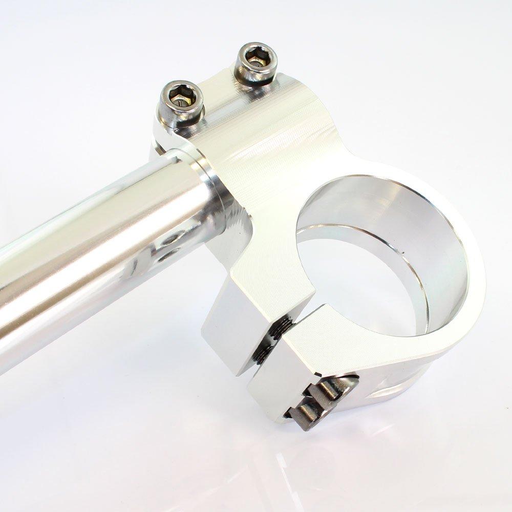 Universal 37mm Diameter Aluminum Machined Separate Handlebar Silver Handlebars/separate Kit,