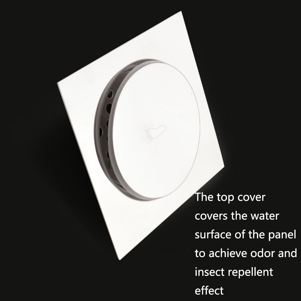Press Type Square Shower Drain Removable Pop-up Drain Filter Durable Bathroom Drain Plug Toilets