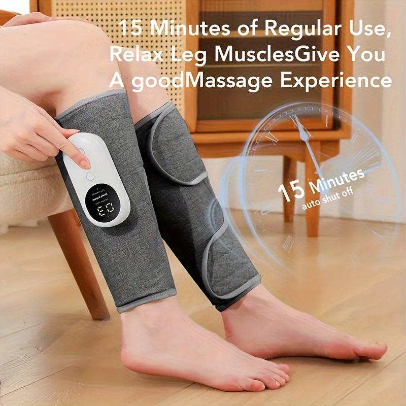1/2 Leg Air Compression Massager with Heat 3 Intensities 3 Heat Levels for Round Calf Push Relief