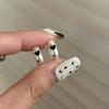 High Quality 925 Sterling Silver Silver Plated Trendy Simple Fashion Dainty Hoop Earrings Cute Bulk Geometric Pattern