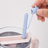 1pc Reusable Silicone Straw Large Ice Cup Vacuum Cup Special Straw Integrated Straw with Dust Cover
