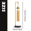 Wind Bell Calligraphy Painting Brush Holder Metal Small Hanging Decoration Chime for Office